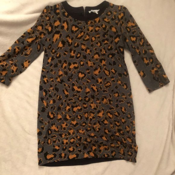 Sandro Knit Leopard Mini Dress - Picture 1 of 7
